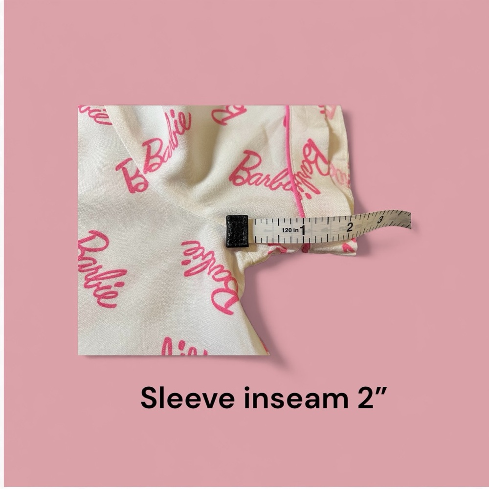 Forever 21, Barbie Logo Print Teen’s Large Pink and White Sleepwear. - Picture 8 of 15